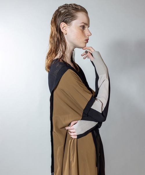 セール】2WAYバイカラーニットワンピース（ニット/セーター）｜OSMOSIS