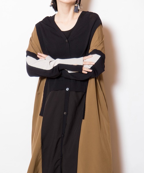 OSMOSIS（オズモーシス）の「2WAYバイカラーニットワンピース（ニット/セーター・レディース・その他/ブラック/アイボリー・ONE SIZE）」の18枚目の写真