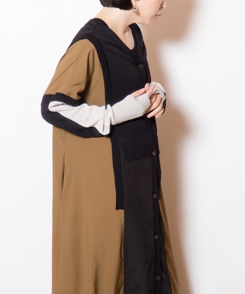 OSMOSIS（オズモーシス）の「2WAYバイカラーニットワンピース（ニット/セーター・レディース・その他/ブラック/アイボリー・ONE SIZE）」の19枚目の写真