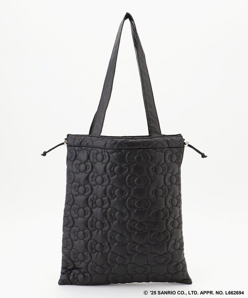 ANY（エニィ）の「【ハローキティ×ANY】キルトトートバッグ（トートバッグ・レディース・ブラック系/ゴールド系・F）」の8枚目の写真