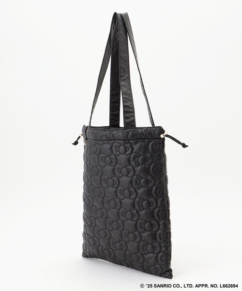 ANY（エニィ）の「【ハローキティ×ANY】キルトトートバッグ（トートバッグ・レディース・ブラック系/ゴールド系・F）」の6枚目の写真