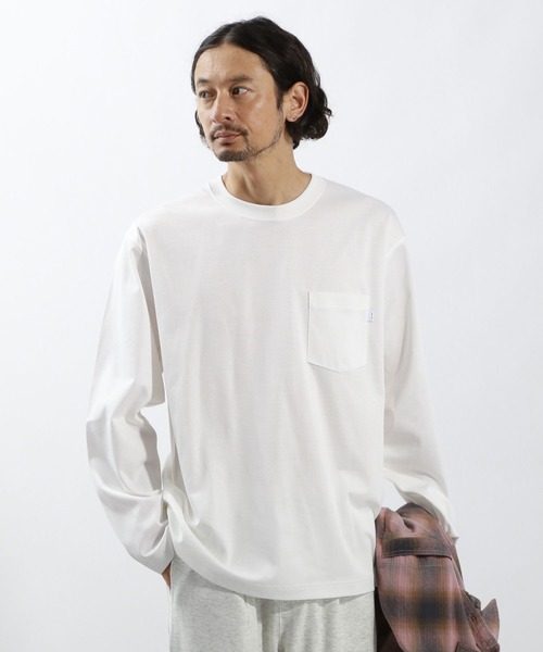 BAYFLOW(ベイフロー)の「シルキータッチベーシックTシャツ(Tシャツ/カットソー・メンズ・ブラック/オフホワイト・MEDIUM/LARGE)」の1枚目の写真