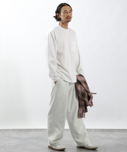 BAYFLOW(ベイフロー)の「シルキータッチベーシックTシャツ(Tシャツ/カットソー・メンズ・ブラック/オフホワイト・MEDIUM/LARGE)」の3枚目の写真