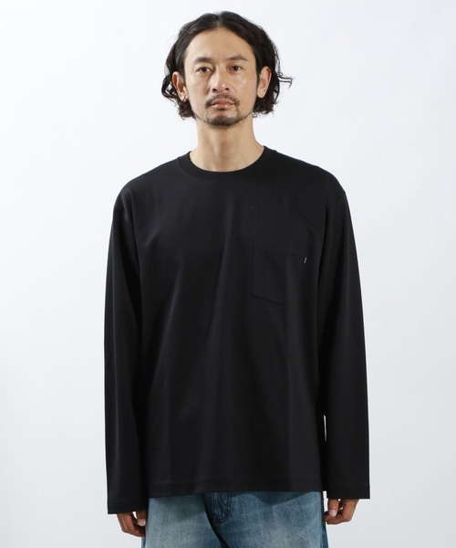 BAYFLOW(ベイフロー)の「シルキータッチベーシックTシャツ(Tシャツ/カットソー・メンズ・ブラック/オフホワイト・MEDIUM/LARGE)」の7枚目の写真