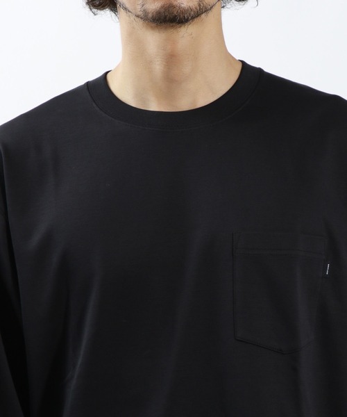 BAYFLOW(ベイフロー)の「シルキータッチベーシックTシャツ(Tシャツ/カットソー・メンズ・ブラック/オフホワイト・MEDIUM/LARGE)」の10枚目の写真