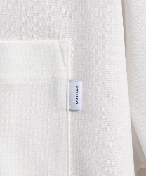 BAYFLOW(ベイフロー)の「シルキータッチベーシックTシャツ(Tシャツ/カットソー・メンズ・ブラック/オフホワイト・MEDIUM/LARGE)」の15枚目の写真