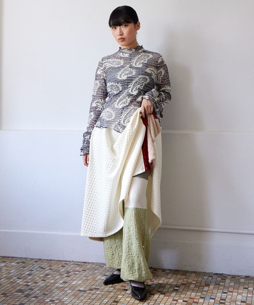 チャイハネ（チャイハネ）の「【チャイハネ】ラダーナロングレギンス（レギンス/スパッツ・レディース・グリーン/ブルー/オレンジ・FREE）」の6枚目の写真