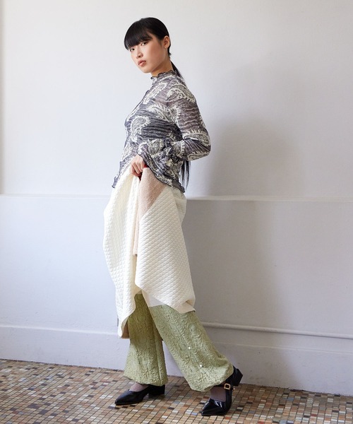 チャイハネ（チャイハネ）の「【チャイハネ】ラダーナロングレギンス（レギンス/スパッツ・レディース・グリーン/ブルー/オレンジ・FREE）」の7枚目の写真