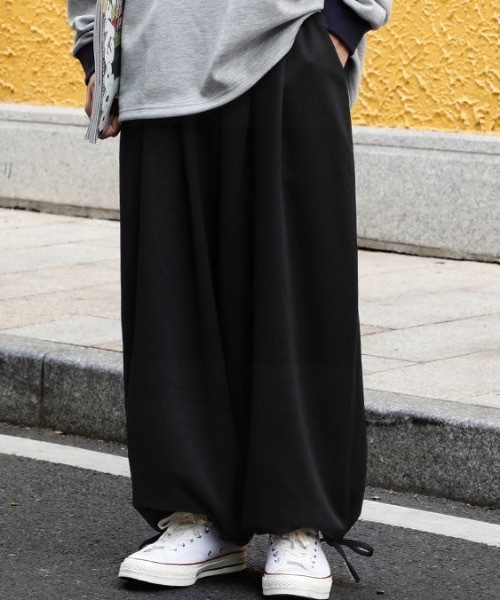 SHEPP(シープ)の「ドローコード ルーズシルエットスウェットパンツ(スウェットパンツ・メンズ・グレー/ブラック・L/M)」の15枚目の写真