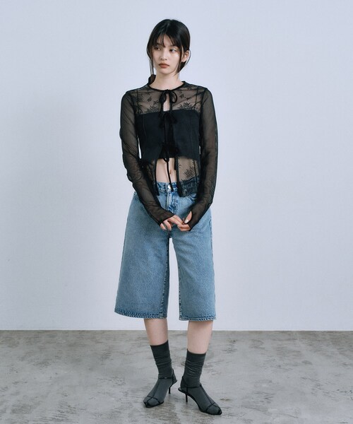 CODE A（コードエー）の「NEEDBY heritage ＊ CODE A｜NANA（デニムパンツ・レディース・ブルー・23/24/25）」の3枚目の写真