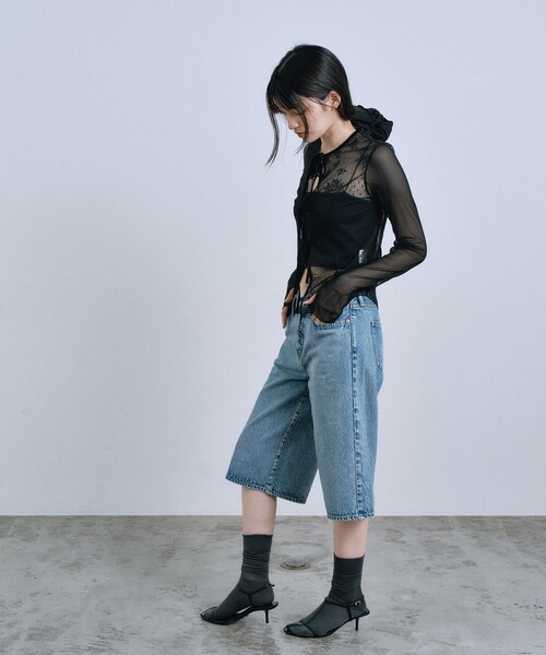CODE A（コードエー）の「NEEDBY heritage ＊ CODE A｜NANA（デニムパンツ・レディース・ブルー・23/24/25）」の4枚目の写真