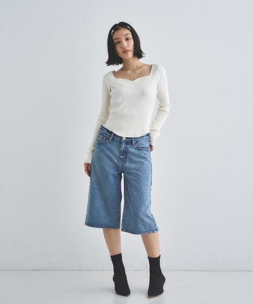 CODE A（コードエー）の「NEEDBY heritage ＊ CODE A｜NANA（デニムパンツ・レディース・ブルー・23/24/25）」の11枚目の写真