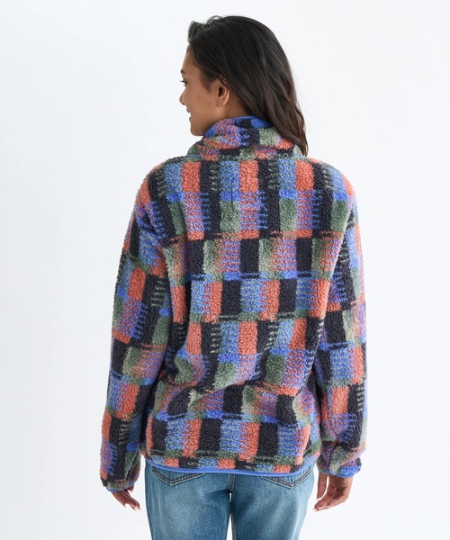 BILLABONG（ビラボン）の「BILLABONG レディース 24B411506-SWITCHBACK PULLOVER FLC スウェットジャケット 【2025年秋冬モデル】/ビラボン総柄アノラックデザインスタンドカラーフリーストップス（その他アウター・レディース・レッド系その他/マルチ/ブラック系その他・MEDIUM）」の12枚目の写真