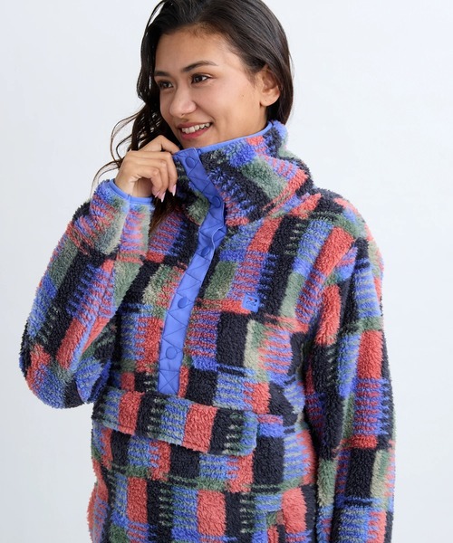 BILLABONG（ビラボン）の「BILLABONG レディース 24B411506-SWITCHBACK PULLOVER FLC スウェットジャケット 【2025年秋冬モデル】/ビラボン総柄アノラックデザインスタンドカラーフリーストップス（その他アウター・レディース・レッド系その他/マルチ/ブラック系その他・MEDIUM）」の13枚目の写真