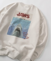 【71】【UNIVERSAL/ユニバーサル】Movieシリーズ/E.T / JAWS / BACK TO THE FUTURE ヴィンテージイラスト バックプリント 裏起毛 スウェット