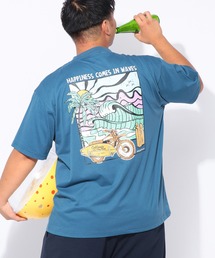 Tシャツ メンズ 大きいサイズ サマーバケーション プリント 半袖Tシャツ B&T CLUB (ビーアンドティークラブ)