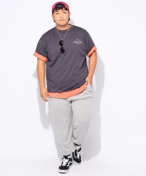 B&T CLUB(ビーティークラブ)の「Tシャツ メンズ 大きいサイズ サマーバケーション プリント 半袖Tシャツ B&T CLUB (ビーアンドティークラブ)(Tシャツ/カットソー・メンズ・ダークグレー/ブルー・X1(3L~4L)/X2(4L~5L)/X3(6L~7L))」の6枚目の写真