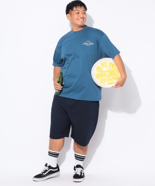 B&T CLUB(ビーティークラブ)の「Tシャツ メンズ 大きいサイズ サマーバケーション プリント 半袖Tシャツ B&T CLUB (ビーアンドティークラブ)(Tシャツ/カットソー・メンズ・ダークグレー/ブルー・X1(3L~4L)/X2(4L~5L)/X3(6L~7L))」の14枚目の写真