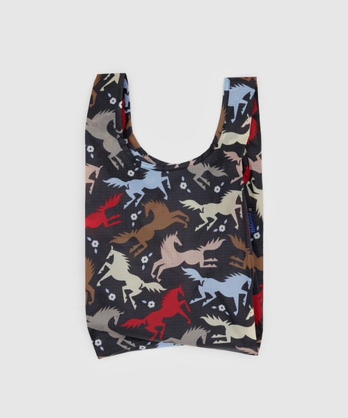 BAGGU(バグー)の「BABY BAGGU 589.カットアウトホース(エコバッグ/サブバッグ・レディース・ブラック・FREE)」の2枚目の写真