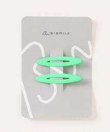 bibmilk(ru~N)BIBMILK OVAL FLAME CLIPS 2PCS 5cm - NEON(wAs)