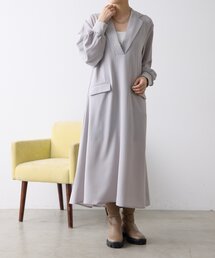 ear PAPILLONNER | Vネックワンピース【SUM1 STYLE(スミスタイル)】(ワンピース)