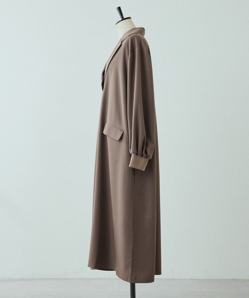 ear PAPILLONNER（イアパピヨネ）の「Vネックワンピース【SUM1 STYLE(スミスタイル)】（ワンピース・レディース・ブラック/モカ/ライトグレー/ネイビー・FREE）」の11枚目の写真