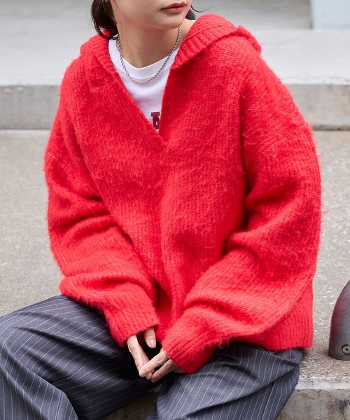 Chaos 美品 ブルーフォックススキッパーニット Chaos 美品 ブルーフォックススキッパーニット ブルーフォックス