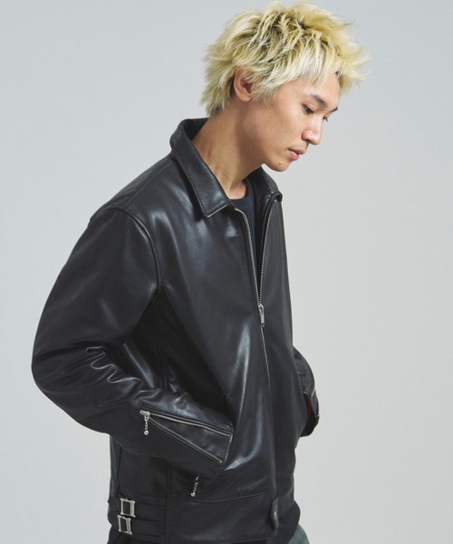 JE-BUFFARO CALF シングルライダース（ライダースジャケット