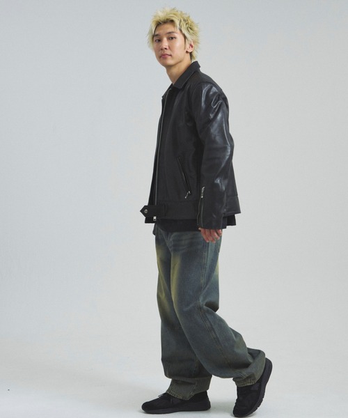 セール】JE-BUFFARO CALF シングルライダース（ライダースジャケット