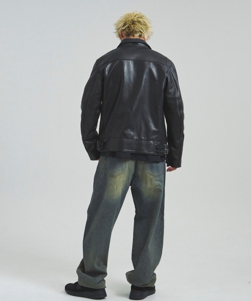 JE-BUFFARO CALF シングルライダース（ライダースジャケット