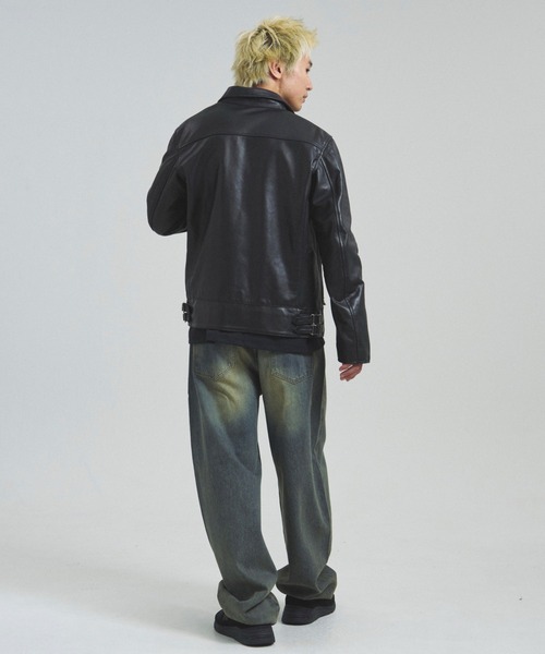 JE-BUFFARO CALF シングルライダース（ライダースジャケット