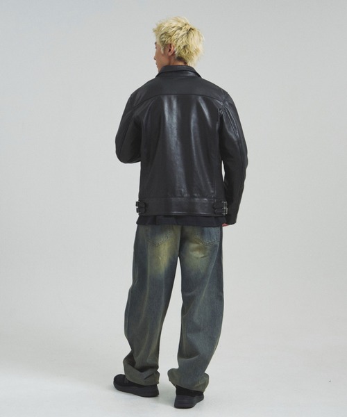 JE-BUFFARO CALF シングルライダース（ライダースジャケット