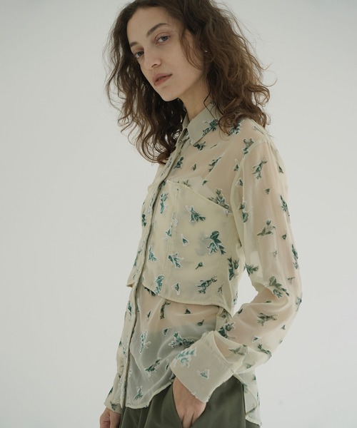 FLOWER OPAL BISTIER SHIRTS（シャツ/ブラウス）｜CLANE（クラネ