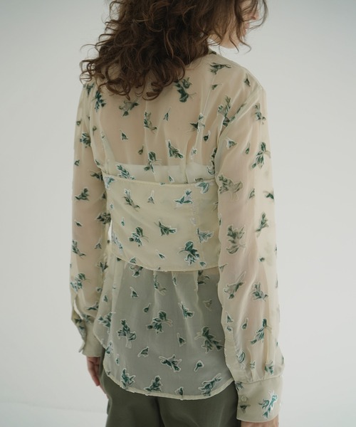 セール】FLOWER OPAL BISTIER SHIRTS（シャツ/ブラウス）｜CLANE