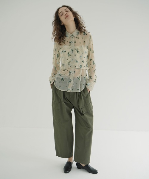 セール】FLOWER OPAL BISTIER SHIRTS（シャツ/ブラウス）｜CLANE