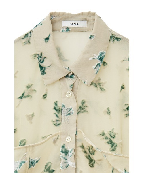 FLOWER OPAL BISTIER SHIRTS（シャツ/ブラウス）｜CLANE（クラネ