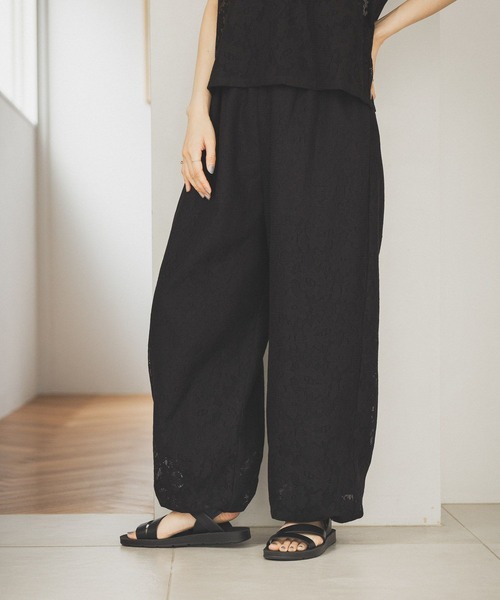 studio CLIP（スタディオクリップ）の「レースバルーンパンツ（その他パンツ・レディース・ブラック/アイボリー・FREE）」の20枚目の写真