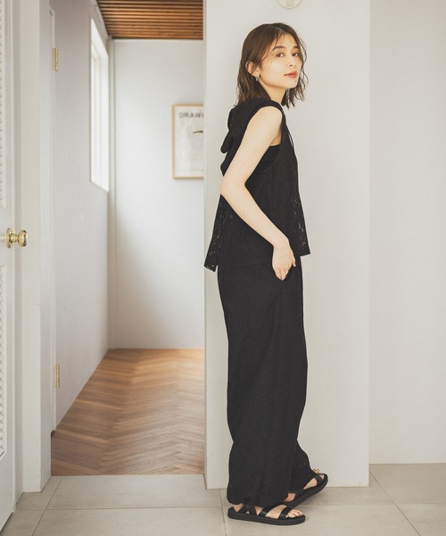 studio CLIP（スタディオクリップ）の「レースバルーンパンツ（その他パンツ・レディース・ブラック/アイボリー・FREE）」の22枚目の写真