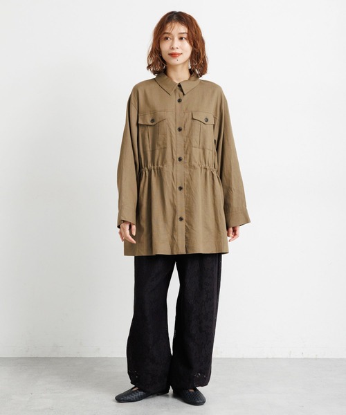 studio CLIP（スタディオクリップ）の「レースバルーンパンツ（その他パンツ・レディース・ブラック/アイボリー・FREE）」の3枚目の写真