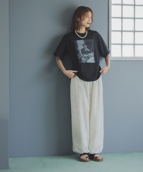 studio CLIP（スタディオクリップ）の「レースバルーンパンツ（その他パンツ・レディース・ブラック/アイボリー・FREE）」の10枚目の写真