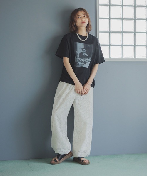 studio CLIP（スタディオクリップ）の「レースバルーンパンツ（その他パンツ・レディース・ブラック/アイボリー・FREE）」の11枚目の写真