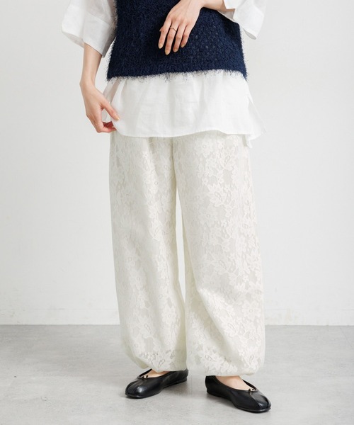 studio CLIP（スタディオクリップ）の「レースバルーンパンツ（その他パンツ・レディース・ブラック/アイボリー・FREE）」の14枚目の写真