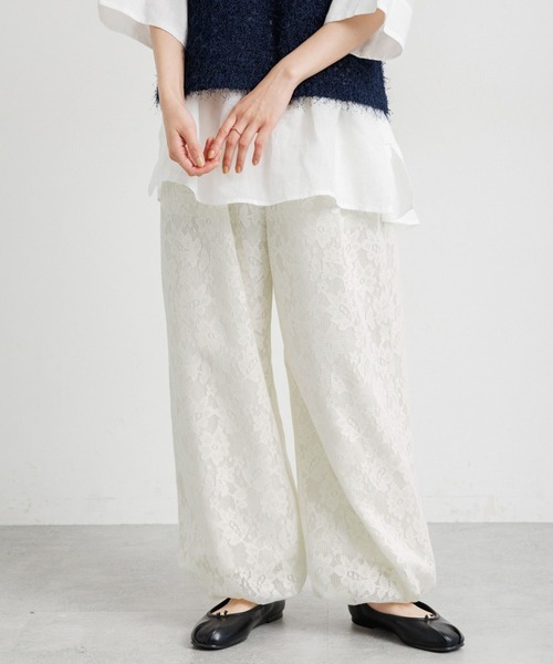 studio CLIP（スタディオクリップ）の「レースバルーンパンツ（その他パンツ・レディース・ブラック/アイボリー・FREE）」の15枚目の写真