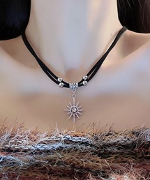 Lace Ladies（レースレディース）の「エスニック風 2連 モチーフ コード ネックレス（ネックレス・レディース）」