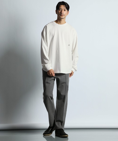 LANVIN en Bleu（ランバンオンブルー）の「8オンス ヘビーウェイト オーバーサイズ ラウンドヘム ロンT（Tシャツ/カットソー・メンズ・ブラック/ネイビー/ホワイト・52/50/48/46）」の17枚目の写真