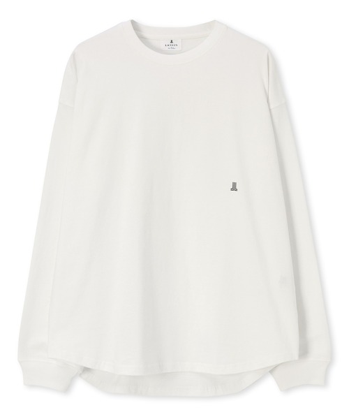 LANVIN en Bleu（ランバンオンブルー）の「8オンス ヘビーウェイト オーバーサイズ ラウンドヘム ロンT（Tシャツ/カットソー・メンズ・ブラック/ネイビー/ホワイト・52/50/48/46）」の14枚目の写真