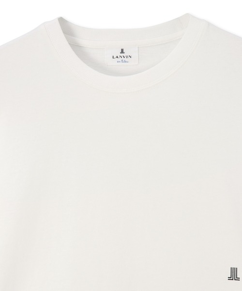 LANVIN en Bleu（ランバンオンブルー）の「8オンス ヘビーウェイト オーバーサイズ ラウンドヘム ロンT（Tシャツ/カットソー・メンズ・ブラック/ネイビー/ホワイト・52/50/48/46）」の5枚目の写真