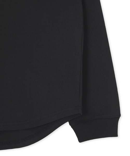 LANVIN en Bleu（ランバンオンブルー）の「8オンス ヘビーウェイト オーバーサイズ ラウンドヘム ロンT（Tシャツ/カットソー・メンズ・ブラック/ネイビー/ホワイト・52/50/48/46）」の9枚目の写真