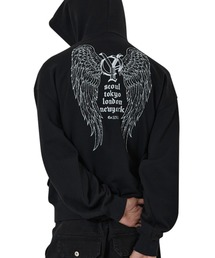 『OY/オーワイ』HOLY WINGS HOODIE ZIP UP/ホーリー ウィングスジップアップパーカー