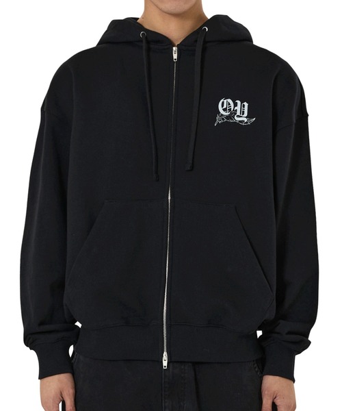 OY（オーワイ）の「『OY/オーワイ』HOLY WINGS HOODIE ZIP UP/ホーリー ウィングスジップアップパーカー（パーカー・レディース・ライトベージュ/ブラック・L/M）」の3枚目の写真